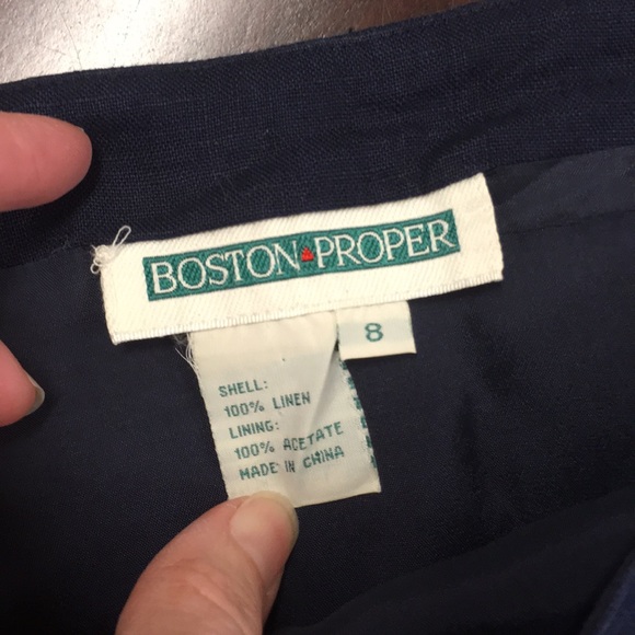 Boston Proper Sz 8 linen skirt - Picture 2 of 3